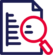 Icon: Dokument mit Lupe
